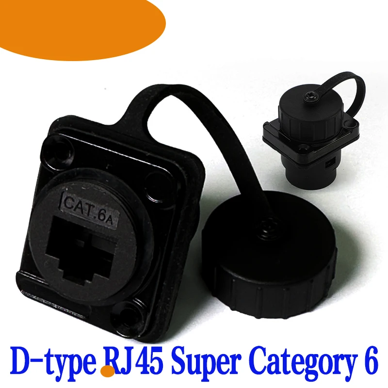 

Network RJ45 Port CAT6A CAT6 Class 6 D-type 8P Waterproof Round Socket IP67 Waterproof USB 3.0 High-Speed Data TYPE-C HDMI 2.0