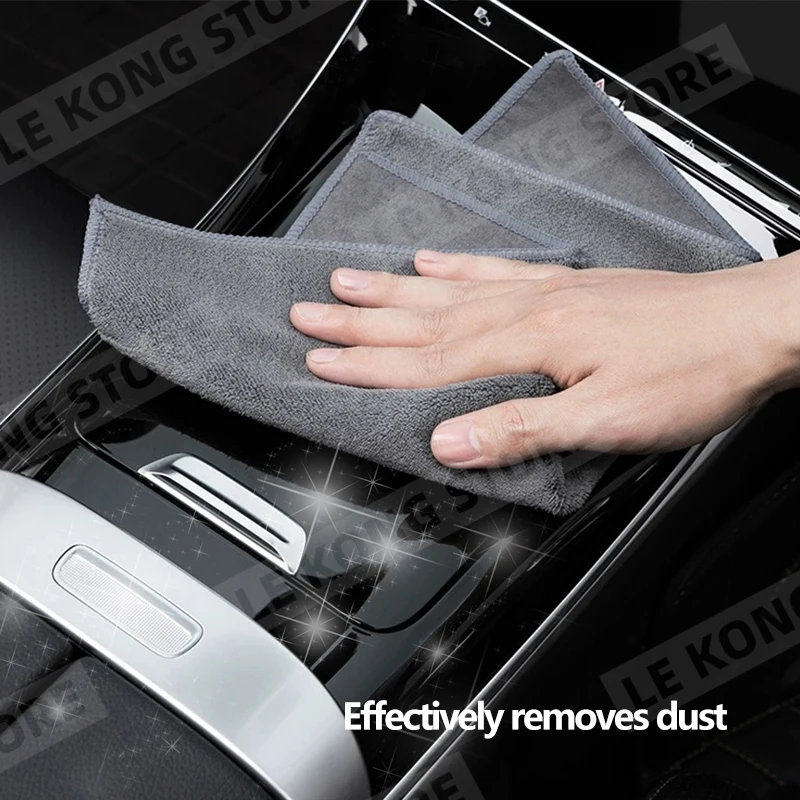 Car Wolfsburg Edition Logo Cleaning Drying Cloth Car Wash Towel Soft Wash Double Layer Rags For Touran Tiguan Golf Polo Jetta