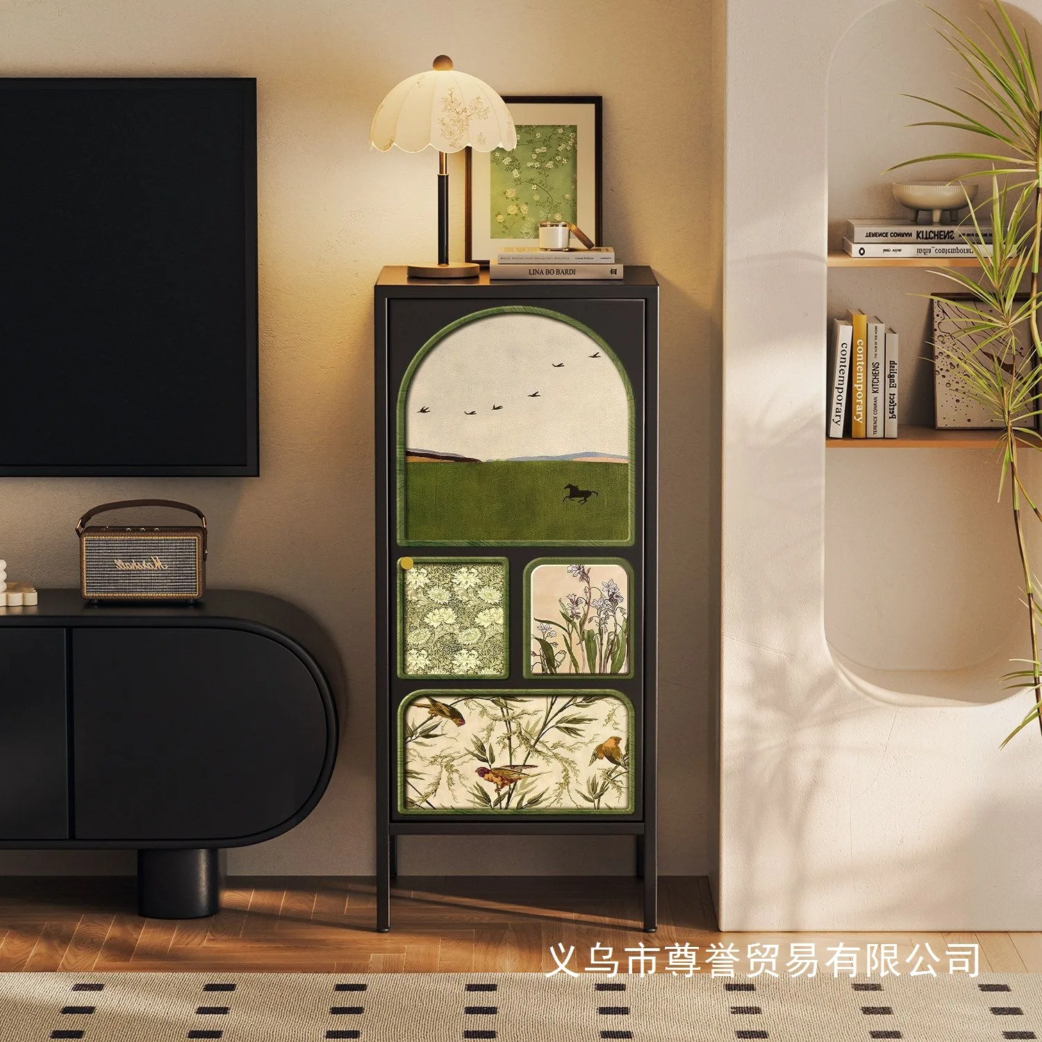 DSA vintage drawer cabinet for living room wall, vintage style sideboard, high-end entryway, bedroom storage cabinet