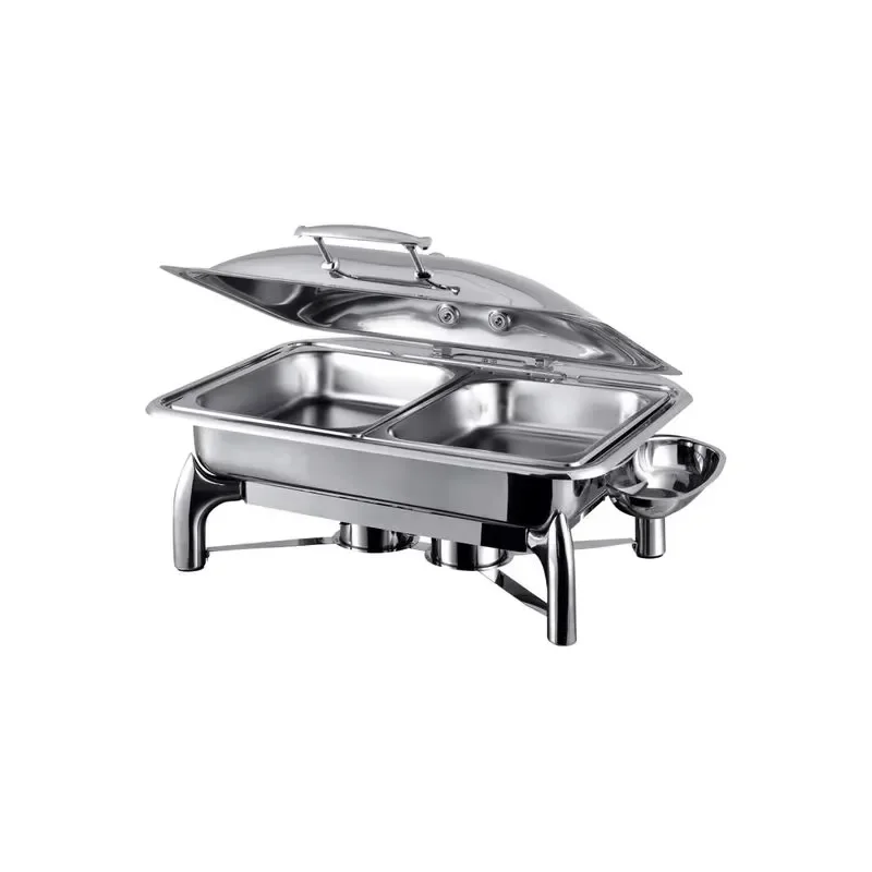 Stainless Steel Rectangular Hydraulic Hot Pot Warmer for Hotel Buffet Food Service Commercial Grade Heating Equipment 3