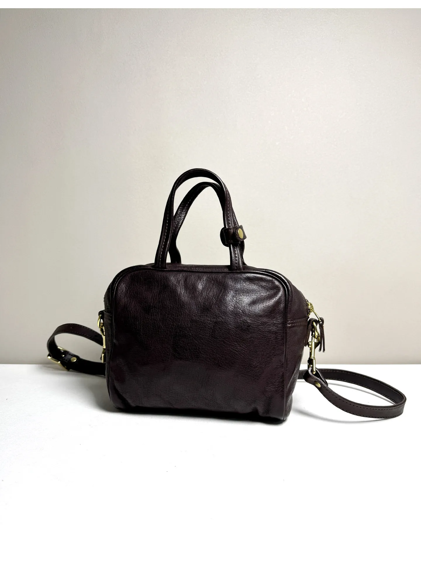 PNDME einfache, modische, hochwertige Damenhandtasche aus Rindsleder der ersten Schicht, Outdoor-Party-Luxus-Umhängetasche aus weichem Echtleder – Detail 11
