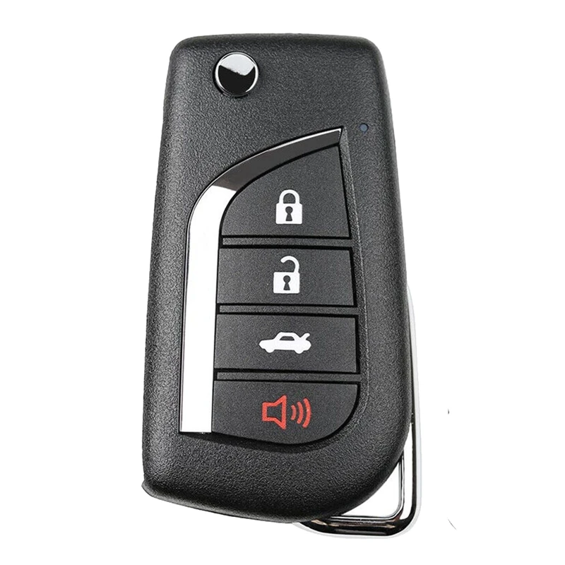 Universal Remote Key For Xhorse XKTO10EN For Toyota Flip 4 Button Style For VVDI Key Tool