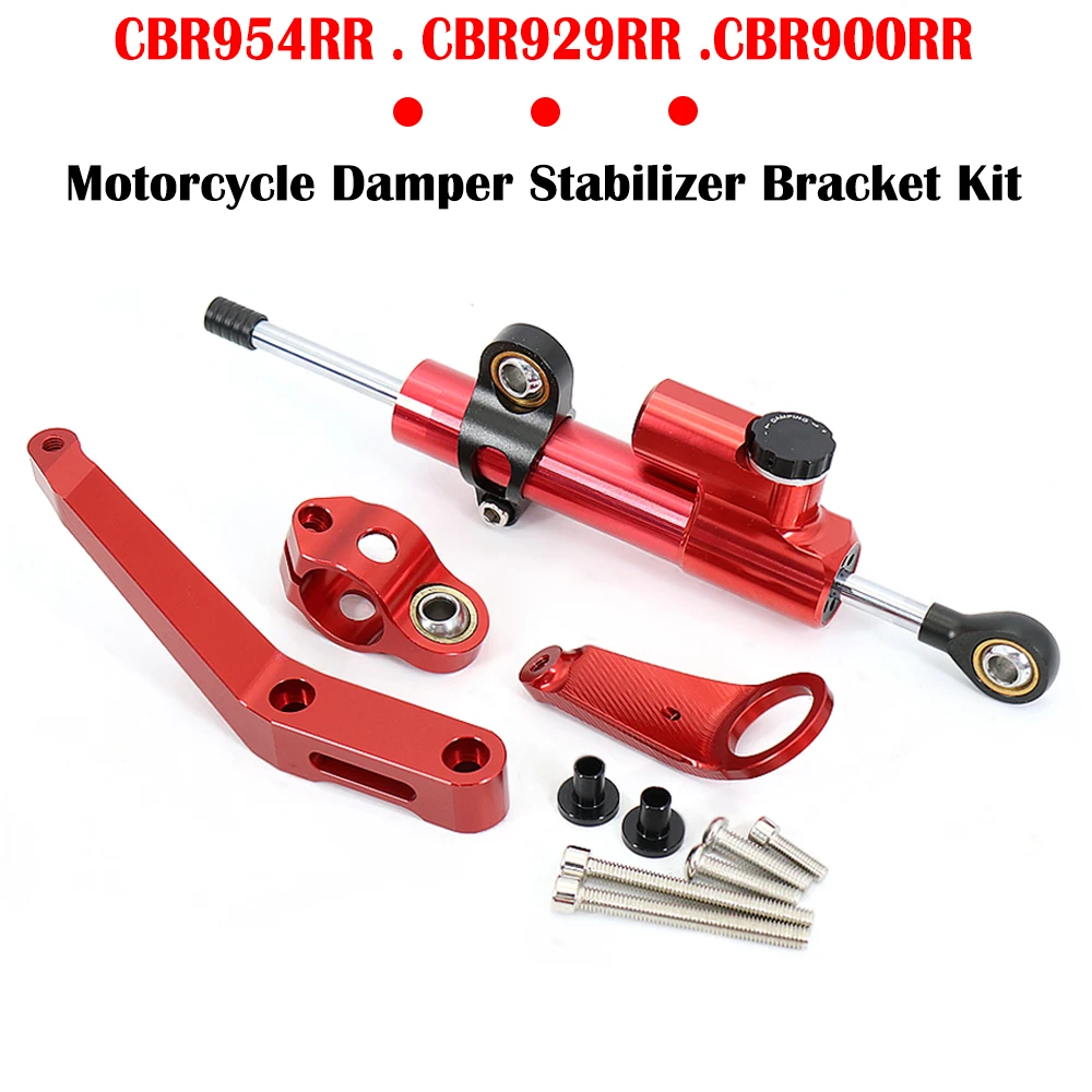 

CBR954RR 2002 2003 Motorcycle Steering Stabilize Damper Bracket Mounting Bracket Kit For Honda CBR929RR CBR900RR 2000 2001 CBR