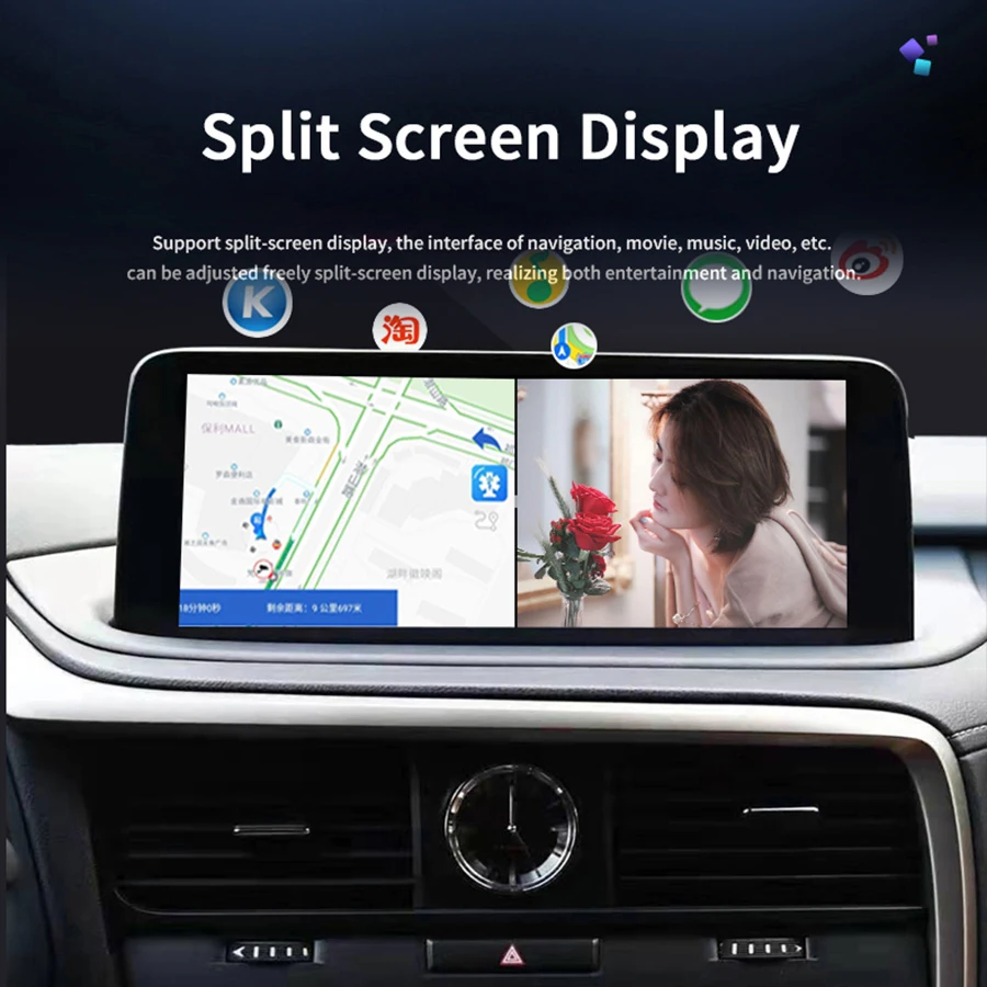 12.3Inch Carplay SCREEN For Lexus RX Rx450h RX270 RX350 RX450 2016-2021 GPS Android 14 Car Video Player 256gb Multimedia GPS