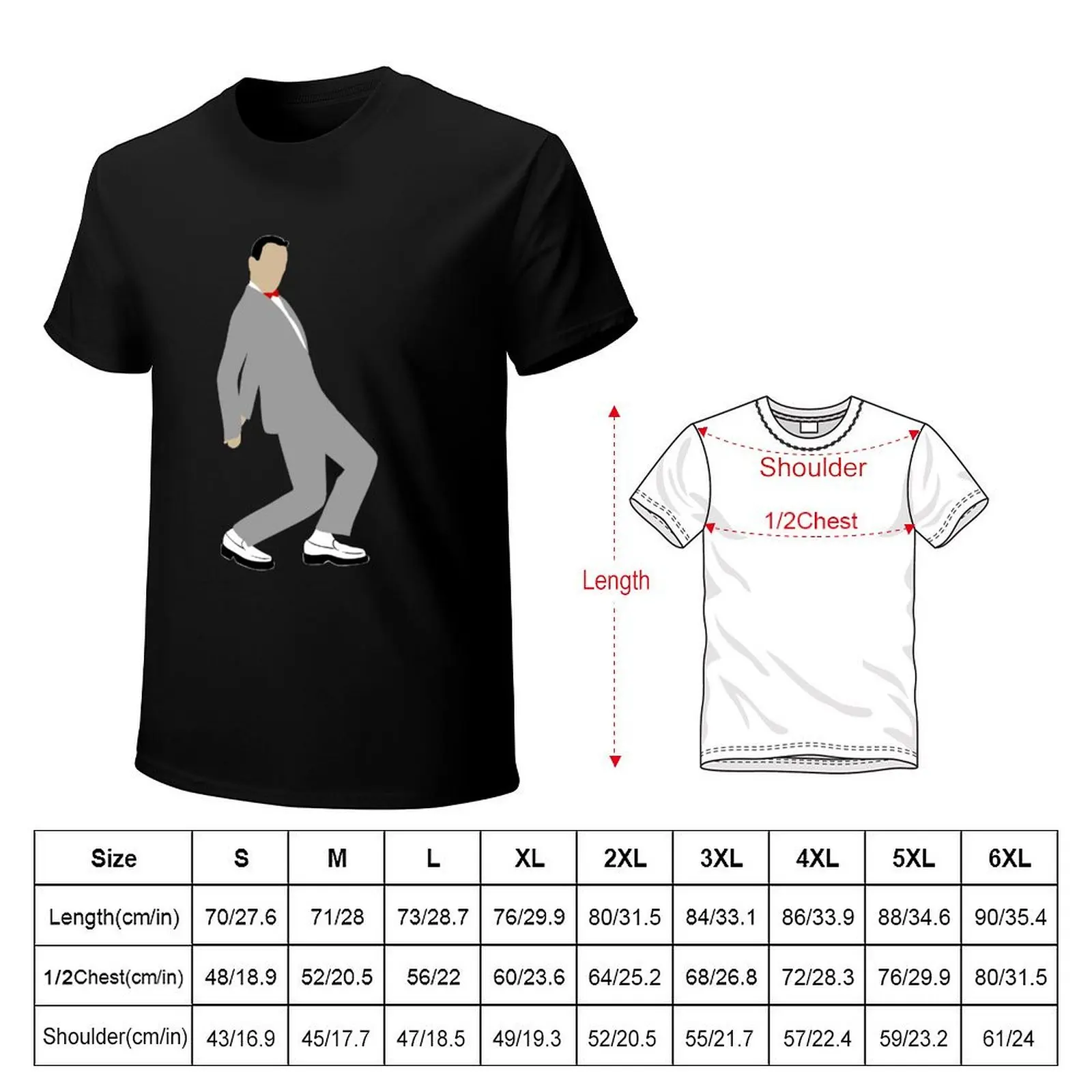 Pee Wee Herman T-Shirt cotton tshirt 100% T-Shirt