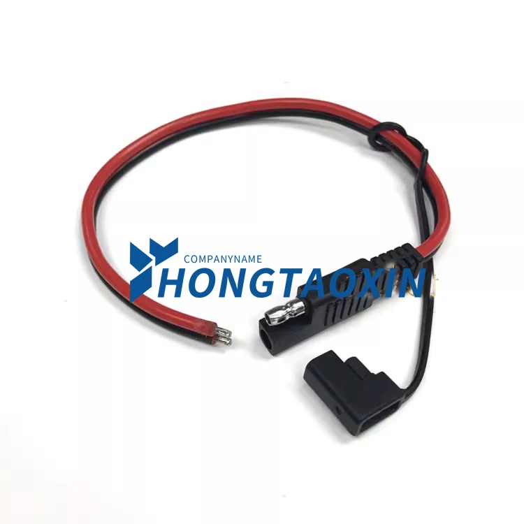 Cavo di alimentazione automobilistico SAE di alta qualità, connettore a proiettile per auto single-ended, tappo antipolvere, filo 14AWG in rame puro