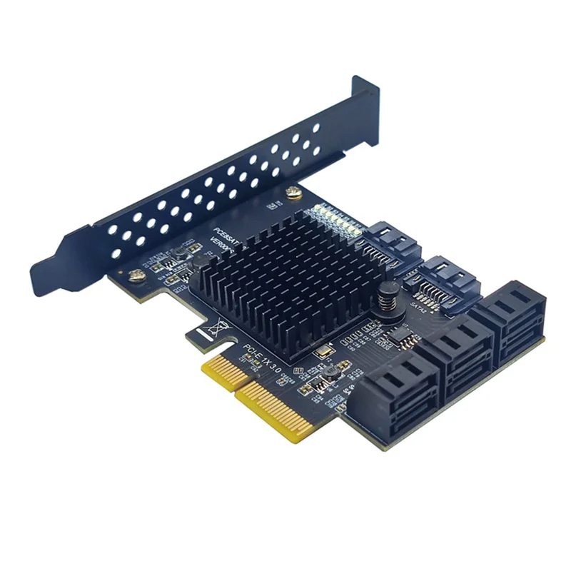 

AM-Expansion Card Extension Board PCI-E 8 Port SATA PCIE X4 To SATA3.0 6Gbps HDD SSD Adapter Controller