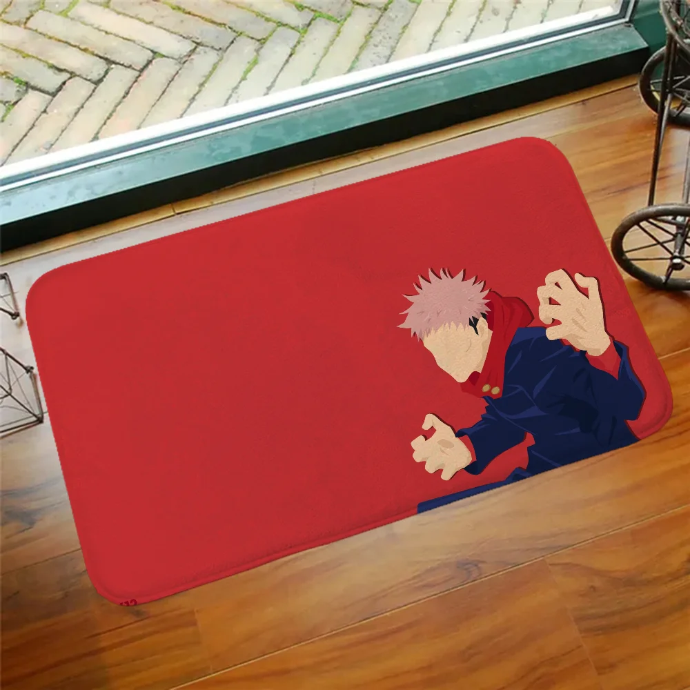 Jujutsu Kaisen Doormat Bathroom Mat Welcome Home Bedrooom Carpet Doormat Entrance Door Kawaii Rug Room Mats Kitchen Decoration