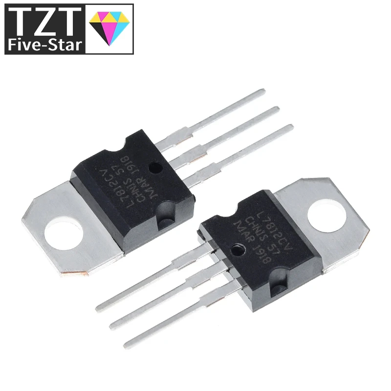 TZT 10pcs  L7812CV L7812 KA7812 MC7812 Voltage Regulator 12V 1.5A TO-220 new original