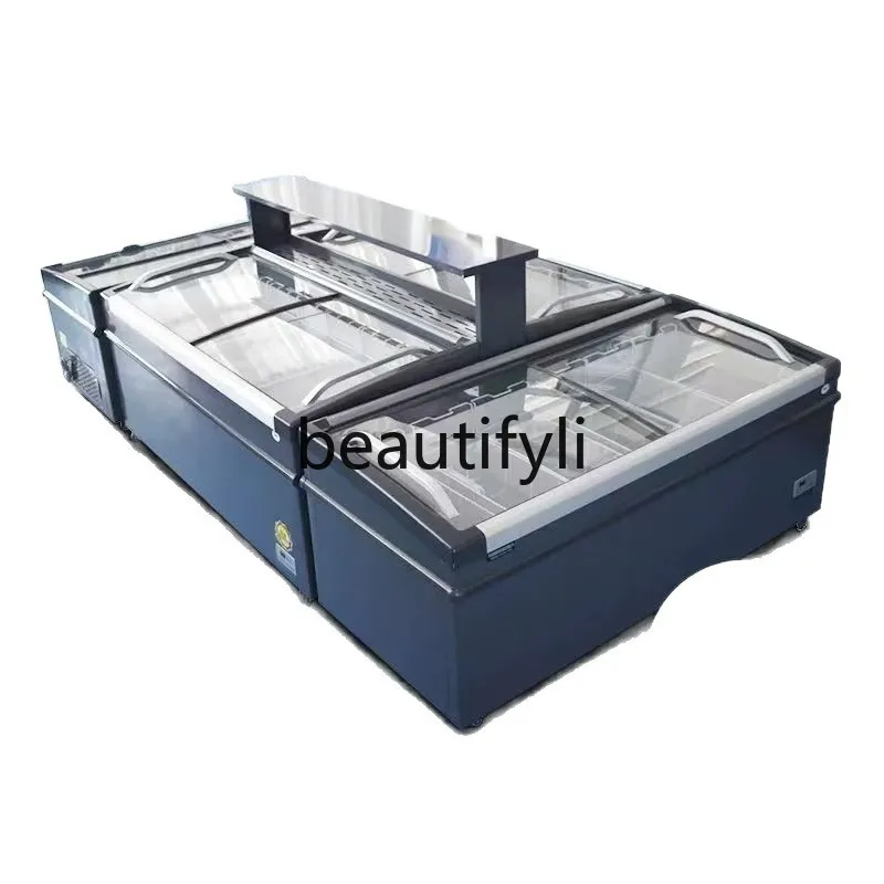 

No Frost Commercial Display Cabinet Supermarket Ice Cream Combo Refrigeration Large Capacity Ice Cream Ice Cream Display Cabinet