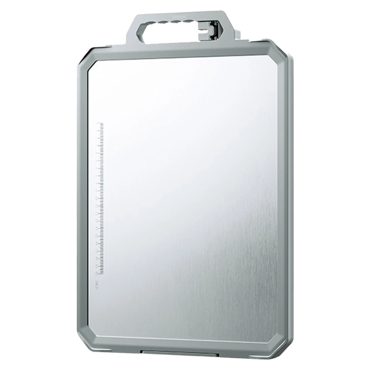 

Stainless Steel Double Sided Cutting Board Featuring NonSlip Silicone Wrapped Edges for Kitchen For Meat Vegetable Use