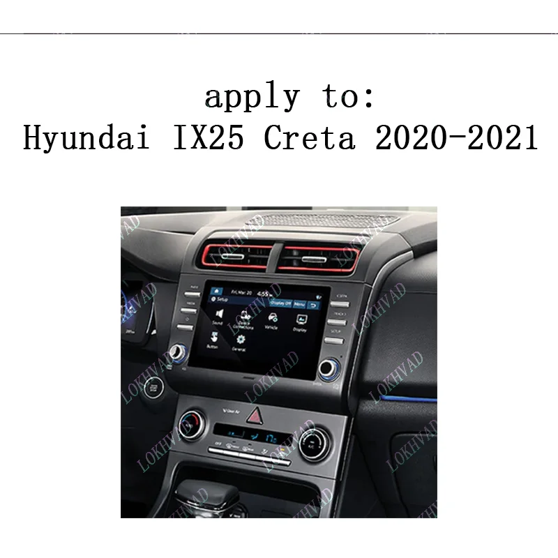 9 Inch/10 Inch Car Frame Fascia Adapter Android Radio Audio Dash Fitting Panel Kit For Hyundai IX25 Creta 2020-2021