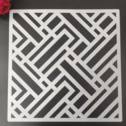 30 * 30cm DIY reusable molds laser cut painting stencils floor tile fabric wall mold furniture mandala   N38