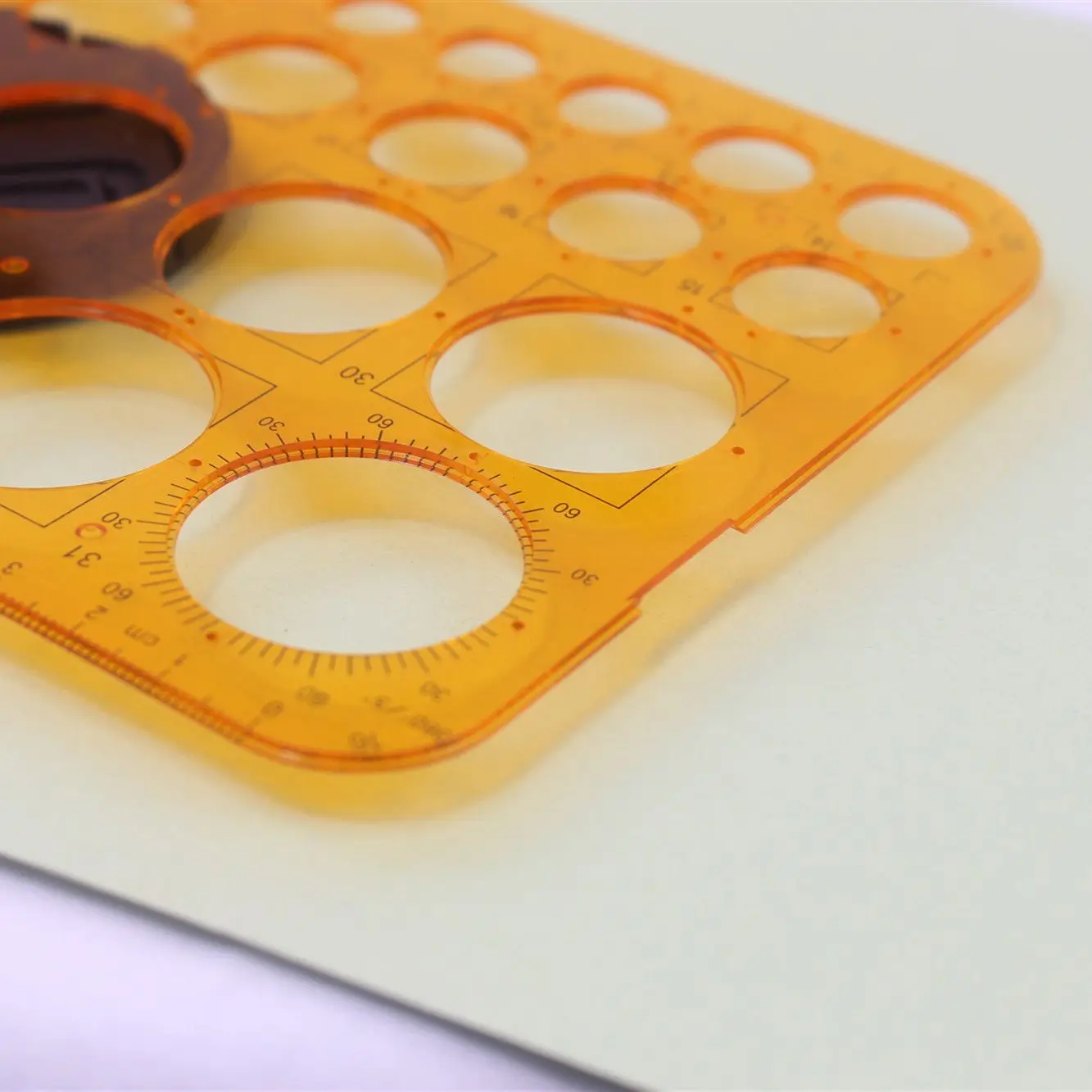 Drawing Circle Template Soft Drawing Design Orange Perfect Circle Jewelry Design Drawing Ruler Drawing Circle Template Ruler
