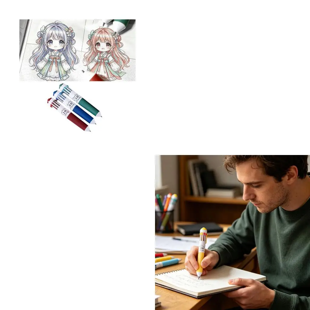  Ballpoint Pens Multicolor Writing Pens Set For School Office and Art Projects