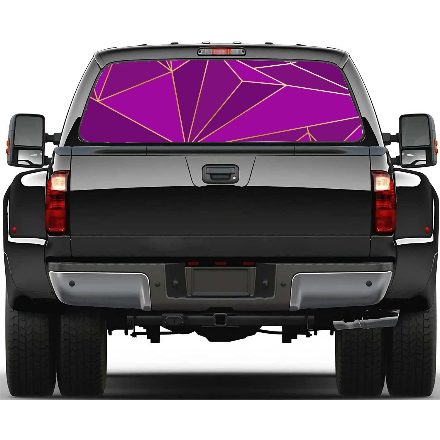 

Triangle abstract geometric shape Car Window Sticker Vinyl Translucent Display For Truck Car Wrap Vehicle Decal Sticker