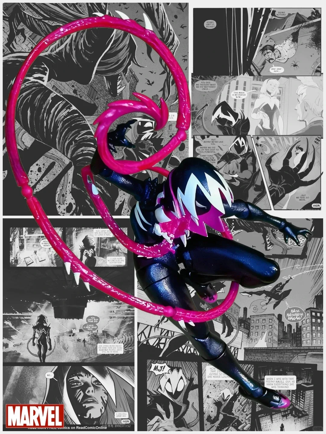 Incroyable figurine d'action Venom Gwen Kaiyodo Yamaguchi figurines Revoltech modèle Pvc Collection salle Decora bureau enfants jouets cadeaux