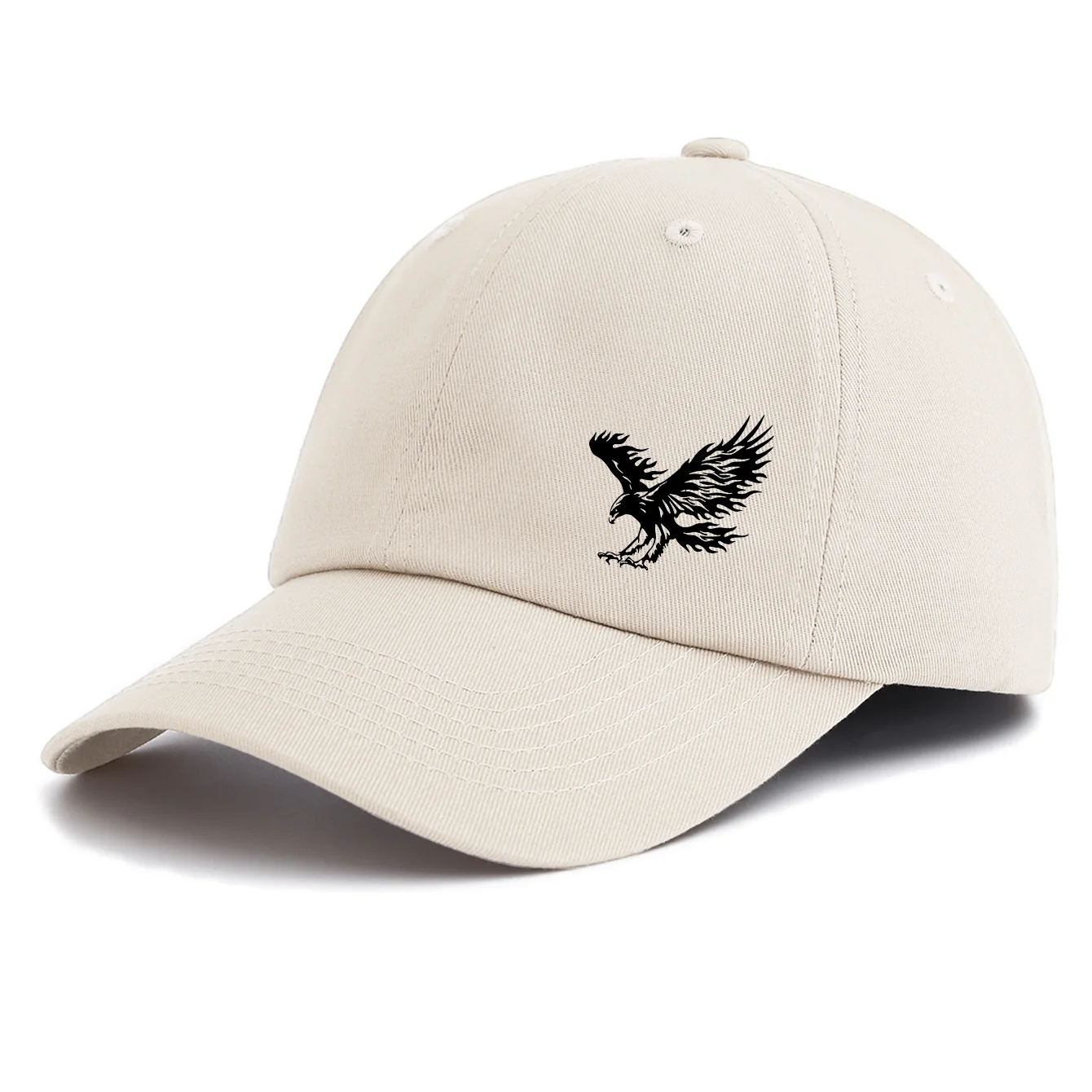 1pc EAGLE Print  Baseball Cap for Adults,  Minimalist Retro Style Casual Soft Adjustable Dad Hat, Perfect As Gift