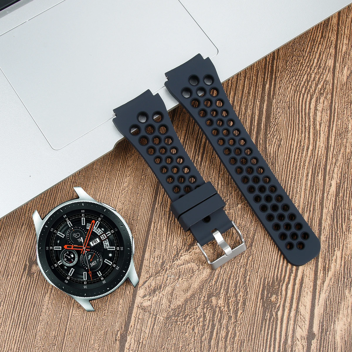 オリジナルバンド サムスン ギア S3 フロンティア/クラシック オリジナルストラップ サムスン ギャラクシーウォッチ 46mm ギャラクシーウォッチ 3 445mm バンド用