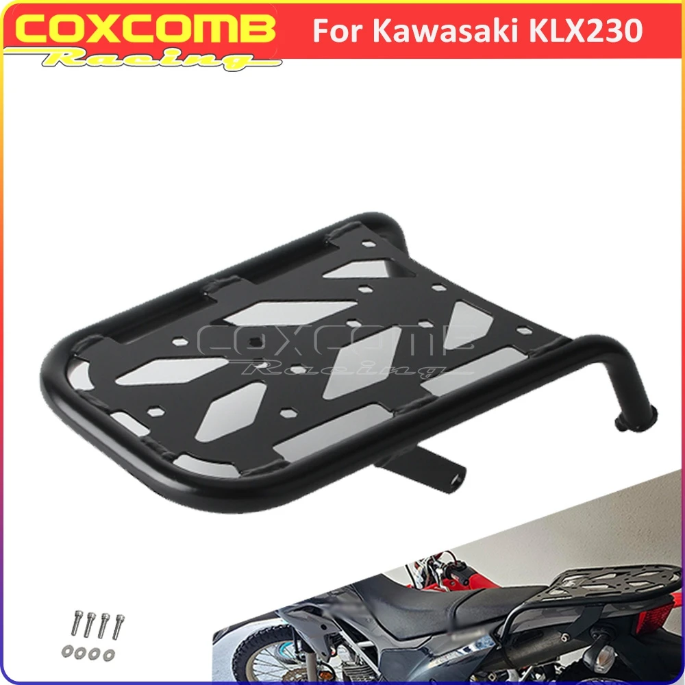 Luggage Holder Bracket Motorcycle Cargo Shelf Mount Bracket For Kawasaki KLX 230 KLX230 2020-2023 Rear Carrier Support Extension