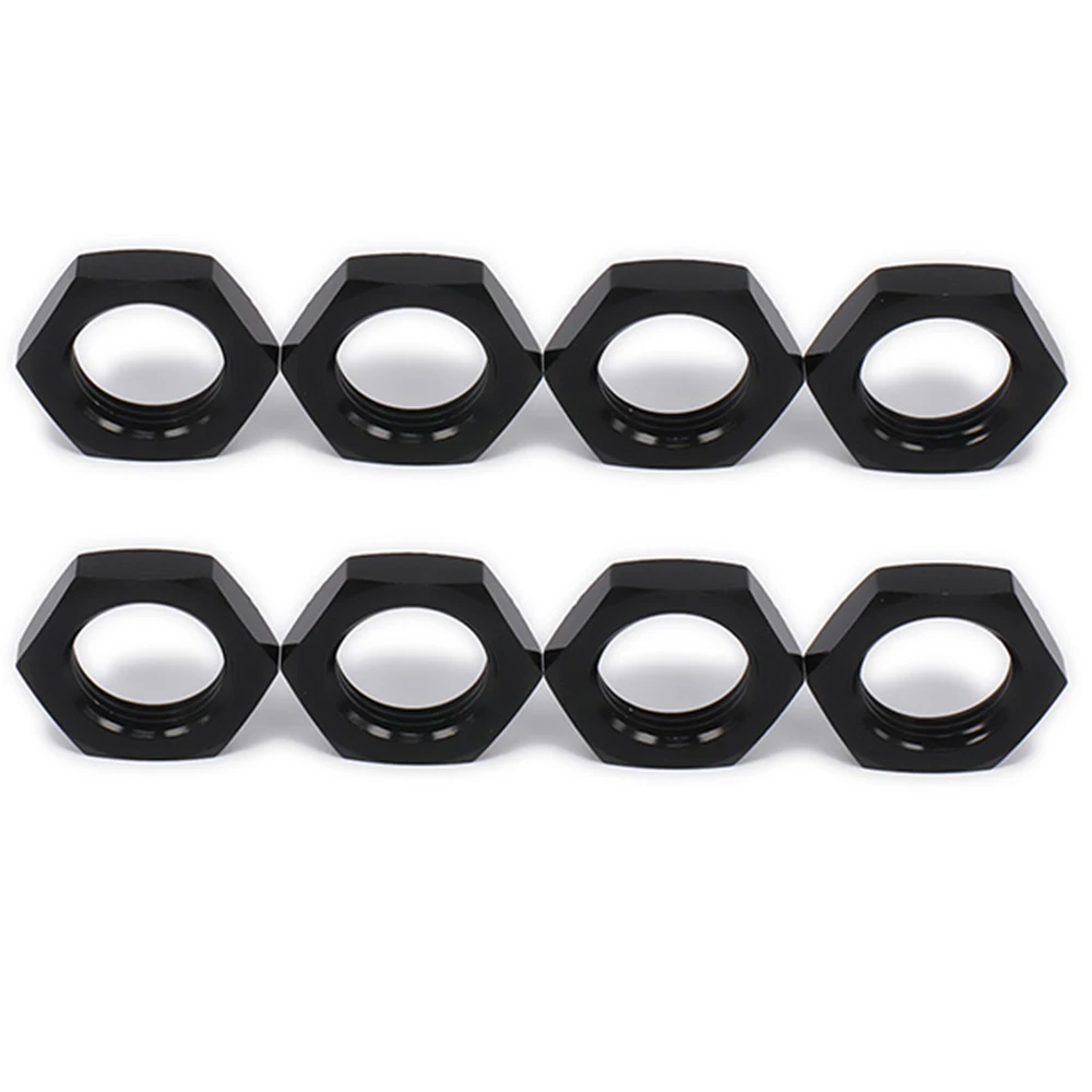 Tuerca de rueda hexagonal de 8 piezas y 17mm, adaptador de rosca de 1,25mm para algún modelo de RC Hobby Hobao, accesorios de coche 1/8