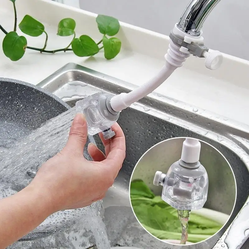 Splash-proof Headband Valve Pressure Reducing Water Spout Water Saver Kitchen Faucet Filter