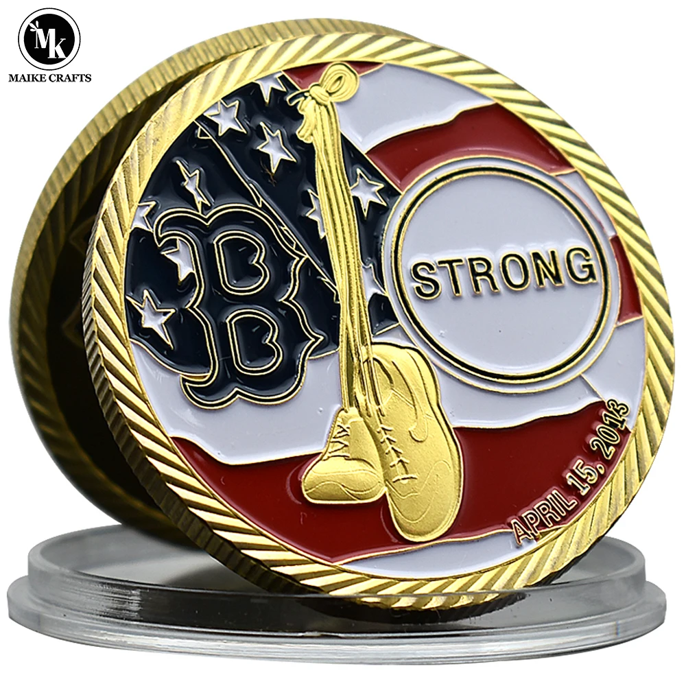 

USA 911 Event Commemorates Coins World Trade Center Twin Towers Gold Plated Metal Challenge Coin Collection Gift