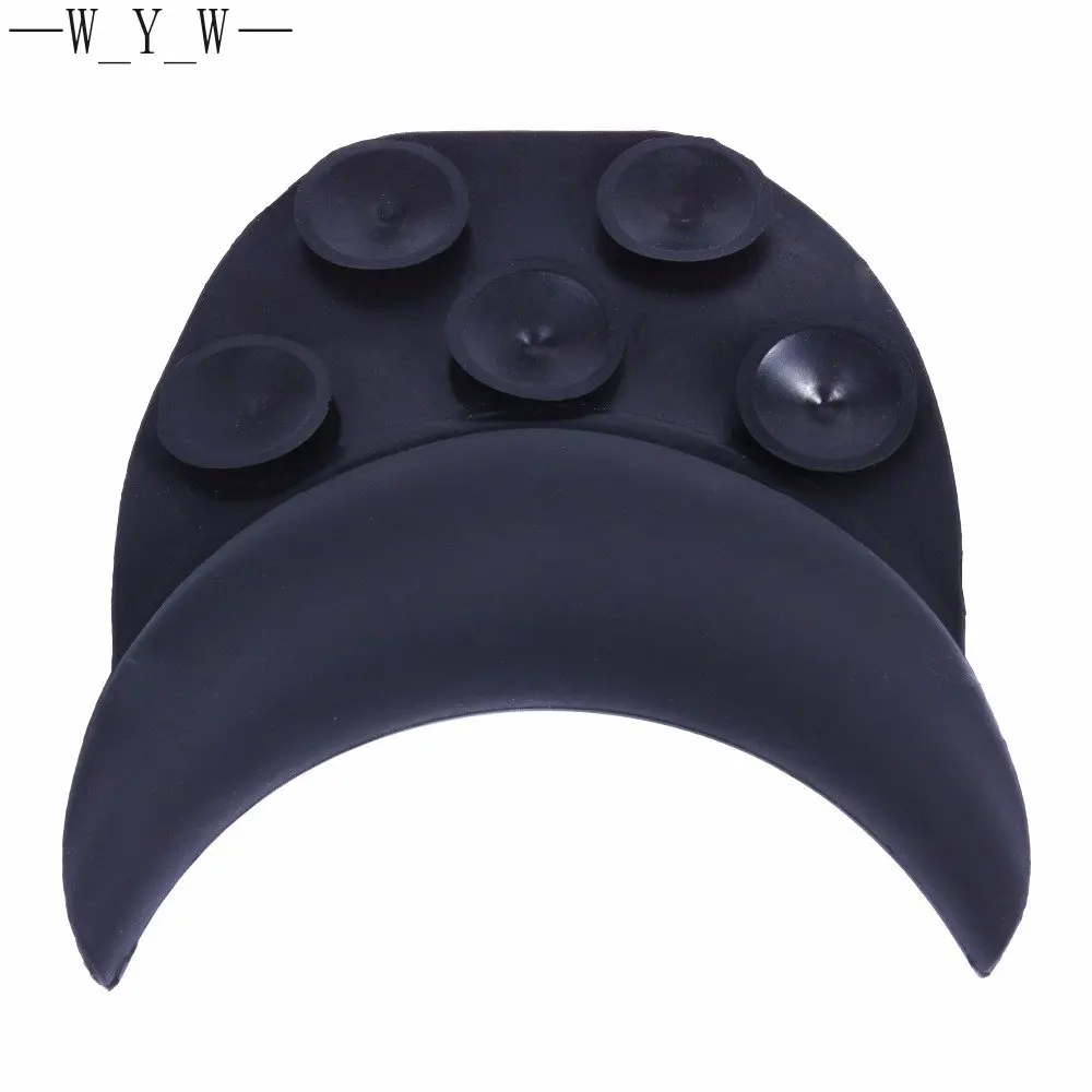 

1pcs Black Silicone Shampoo Head Pillow Neck Rest With Suction Cup Hair Wash Sink Basin Hairdresser Accessories