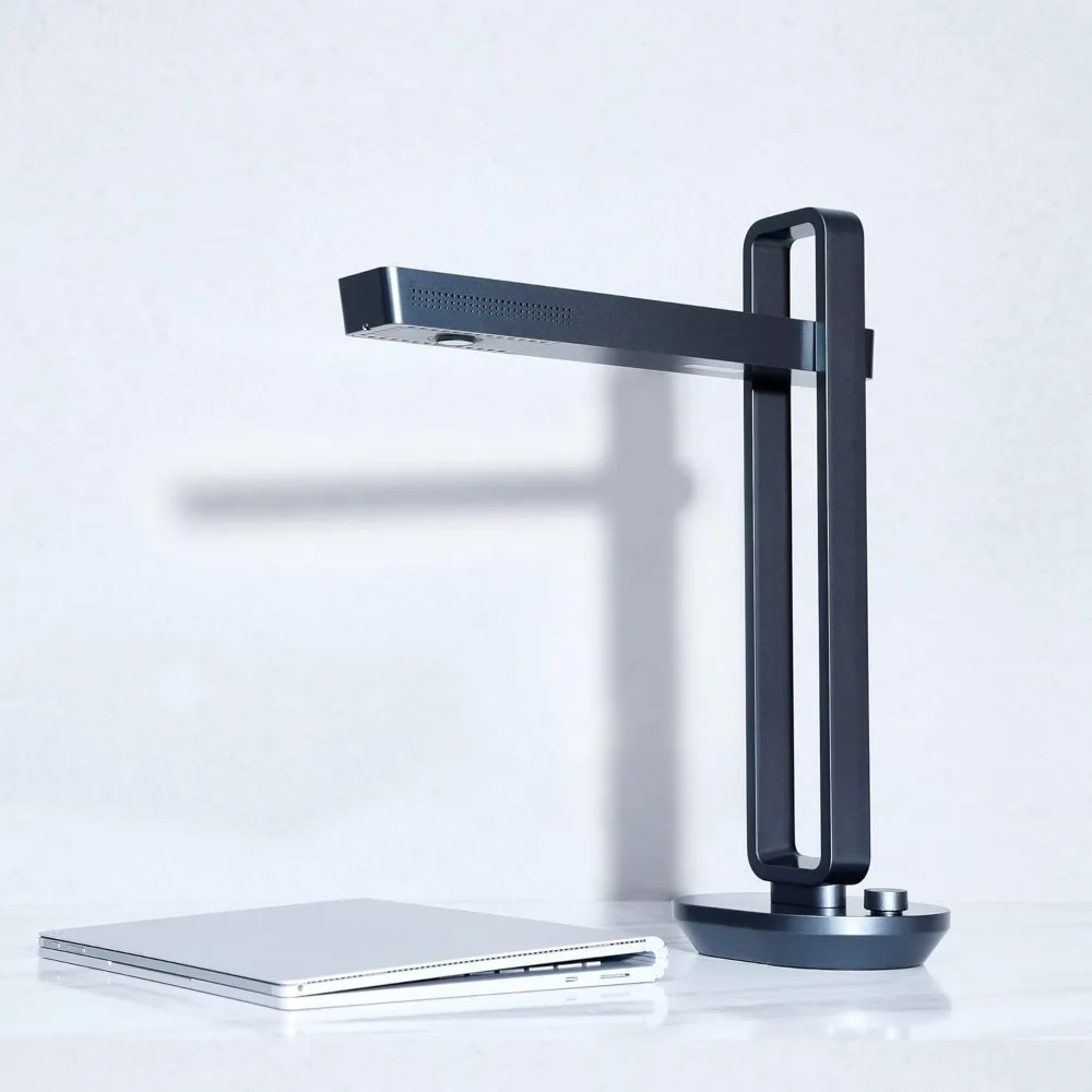 Portable Book Scanner, A3 Document Scanner, Auto-Flatten & Fingerprint Removal Technologies, Multi-Language OCR, 90° Foldable,