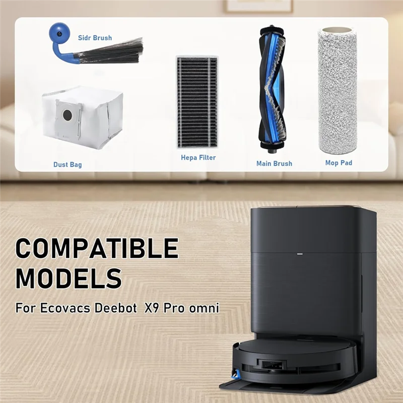 A76G-Ecovacs Deebot X9 Pro Omni/X9 OMNI/X9 Pro 교체 부품 진공 청소기 용 액세서리 키트