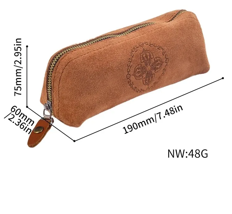 Leather Smoking Pipe Pouch Bag Holder Tobacco Pouch Case Large Capacity Accessories Men Gifts Smoke Pipe Bag