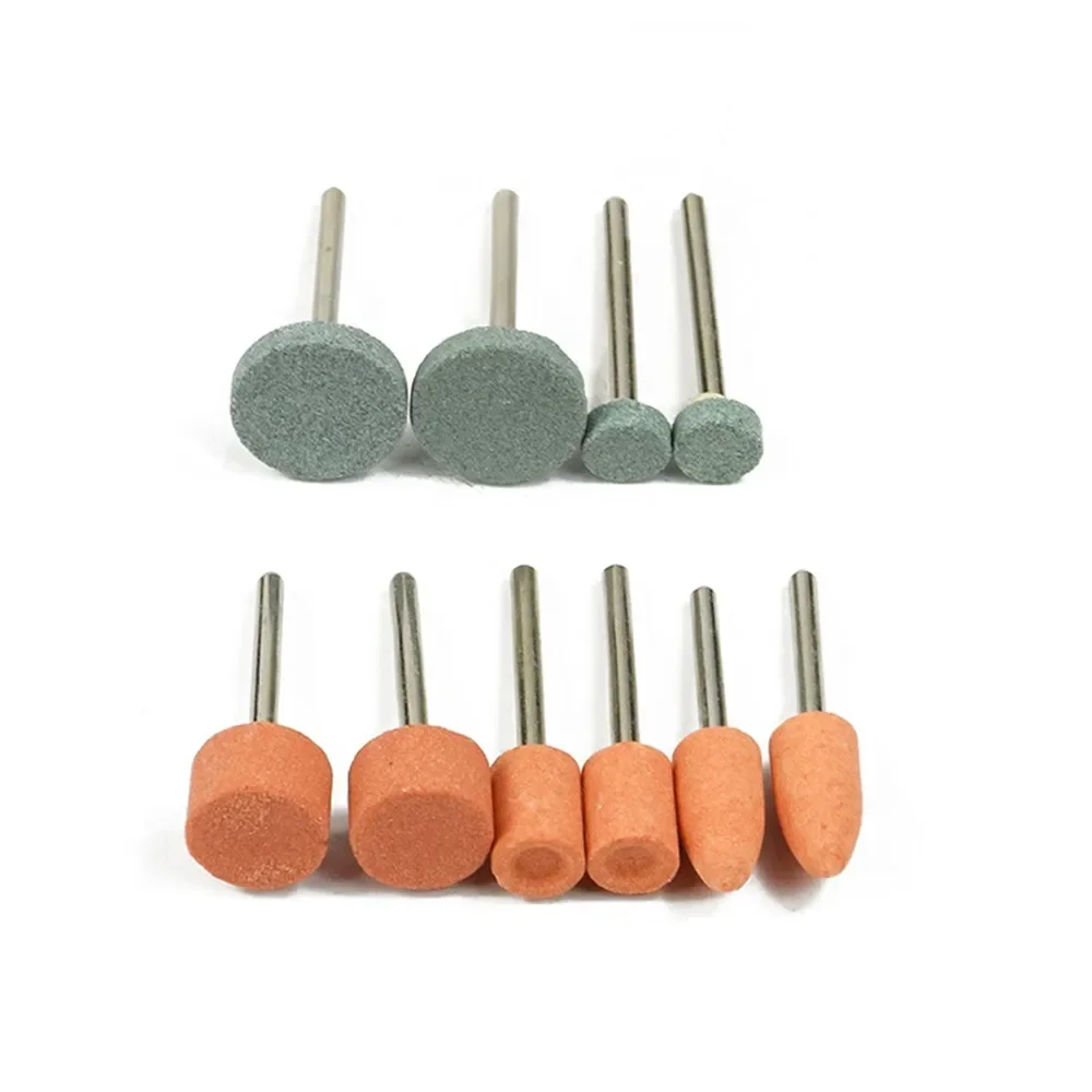 Abrasive Mounted Stone 10pcs 3mm Shank Grinding Head  Wheel For Dremel Rotary Tools Accessories