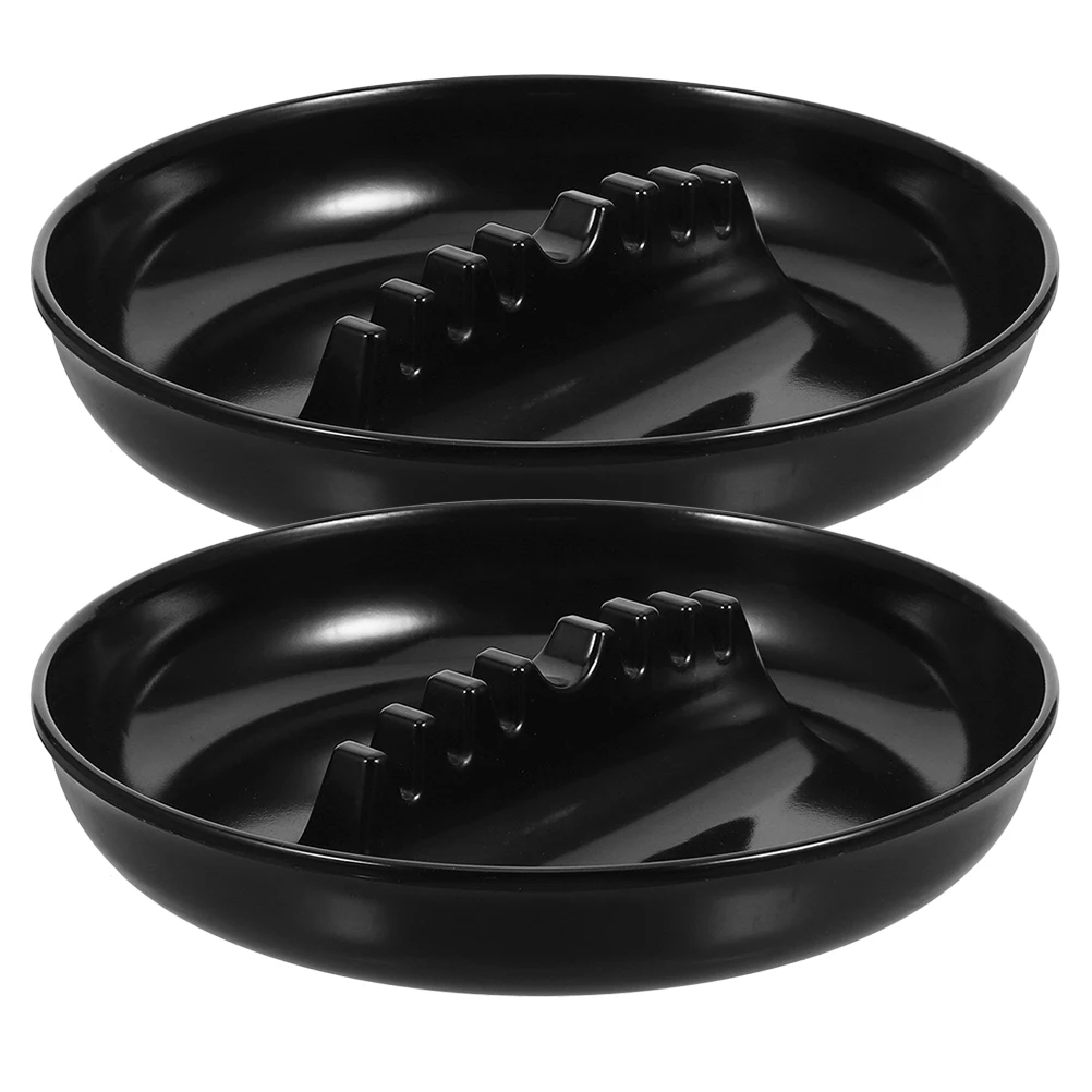 

2 Pcs Ashtray Trays Bathroom Metal Auto Ashtrays for Smokers Cars Windproof Aluminum Alloy