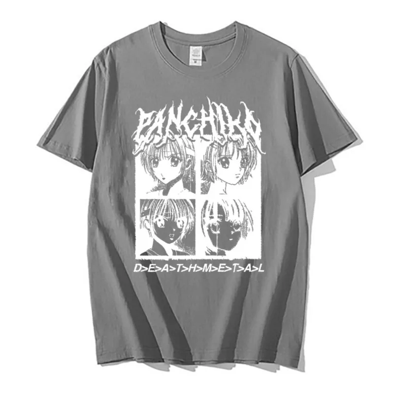 Panchiko DEATHMETAL Album Graphic Print Tshirt Male Gothic T Shirt Men Women Casual Cotton Tees Men's Vintage Oversized T-shirts