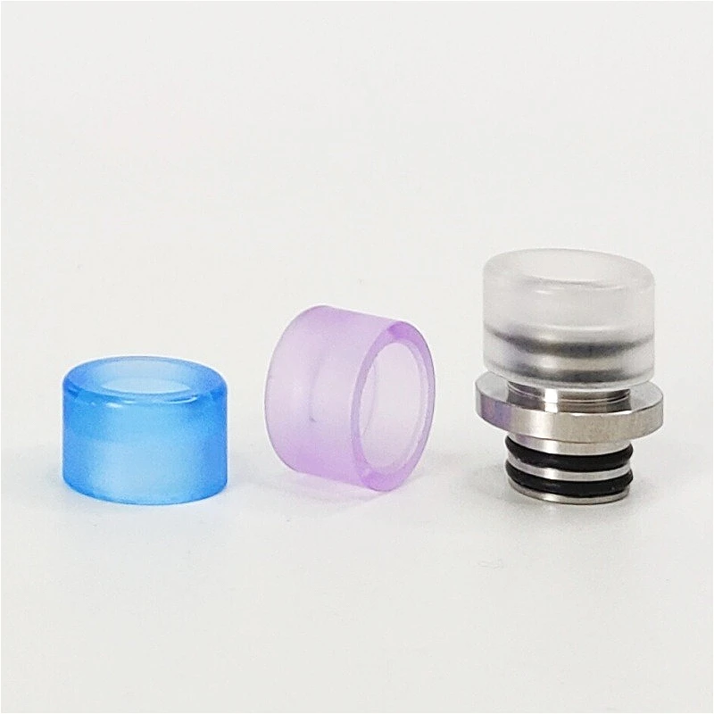 1 قطعة غطاء موصل قطعة الفم البديلة من الأكريليك | 510 ملحق موصل من الفولاذ المقاوم للصدأ برأس مزدوج #6