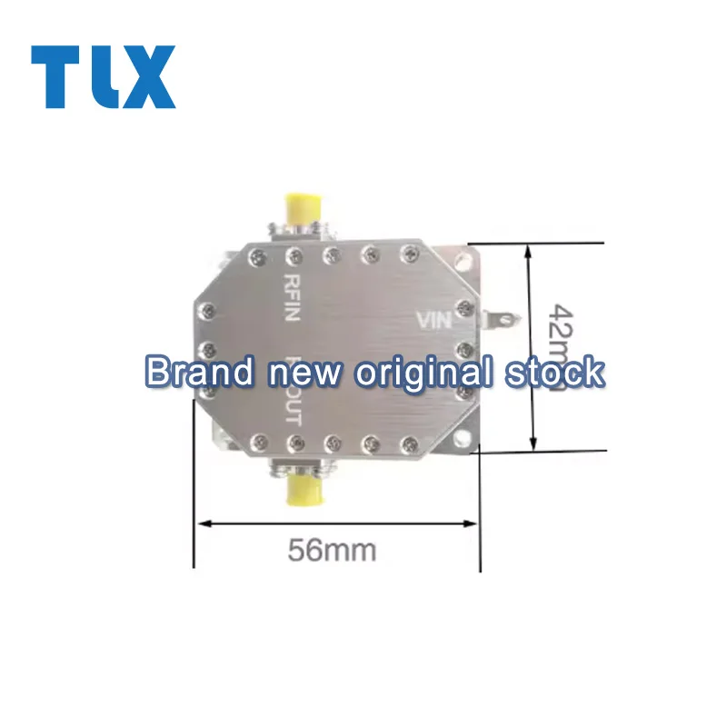 

Rf amplifier module low noise 6GHz-21GHz broadband 48dB gain 16dBm output power