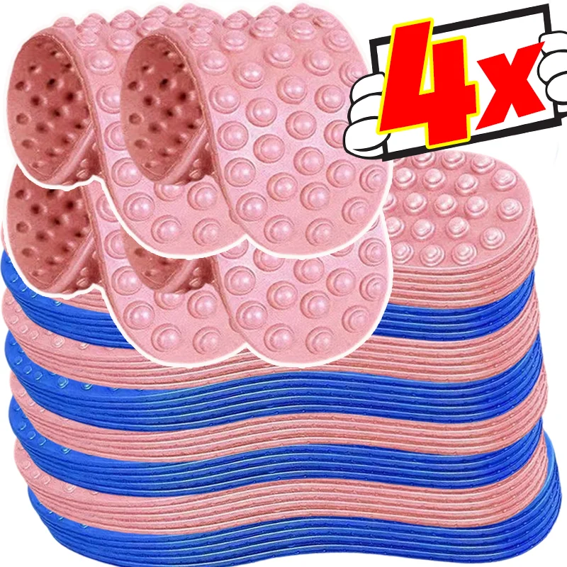 

5D Reflexology Massage Insoles Standing All Day Work Walking Running Men Women Improve Blood Circulation Comfortable Work Boots