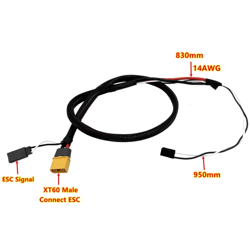 XAERO ESC-Verlängerungskabel Signalkabel 14AWG Silikon-PWM für 100A Geschwindigkeitsregler DIY Drohne – Detail 10