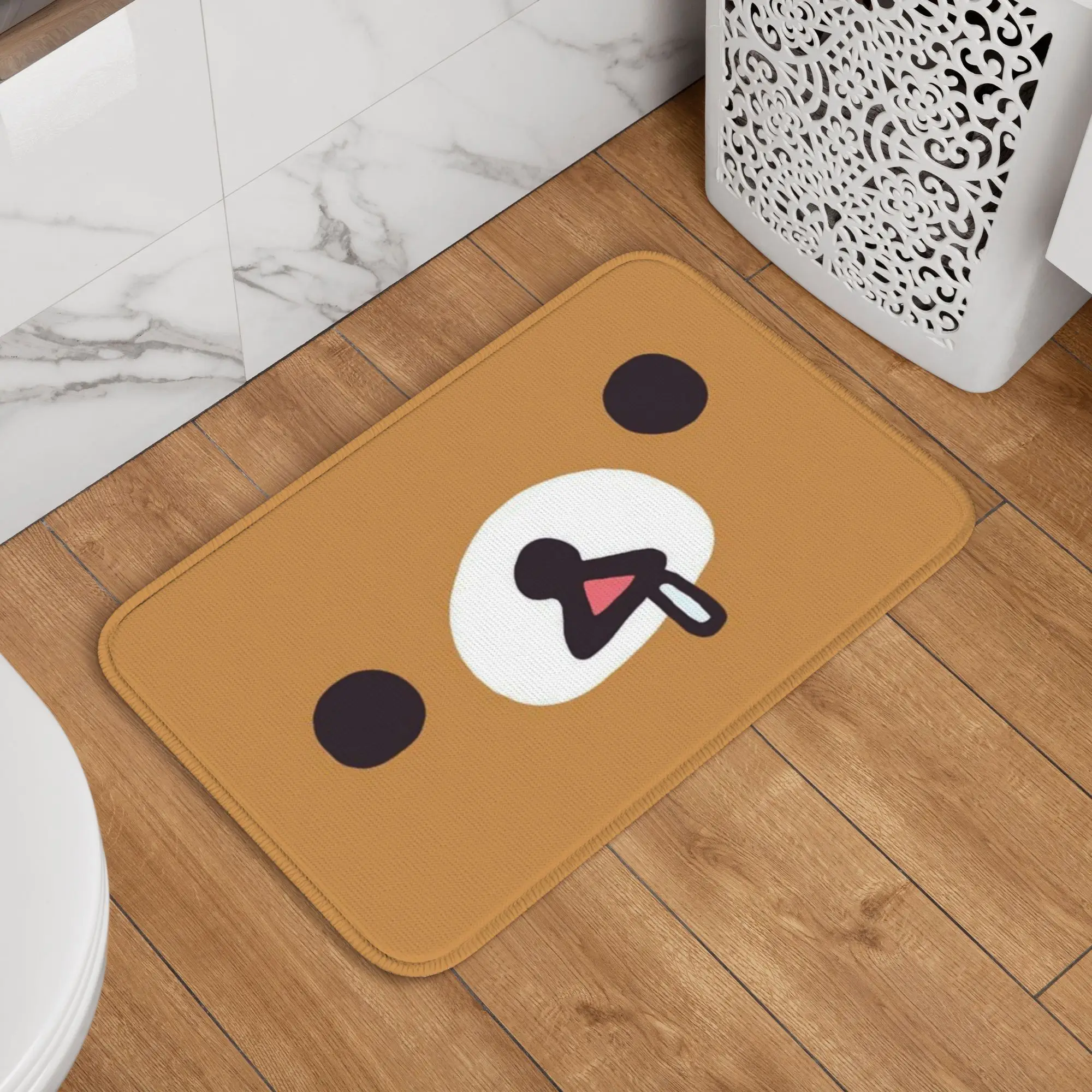 R-Rilakkumaes Cartoon Floor Door Kitchen Bathroom Mat Anti-Slip Indoor Doormat Garden Living Room Entrance Rug Carpet Footpad view 6