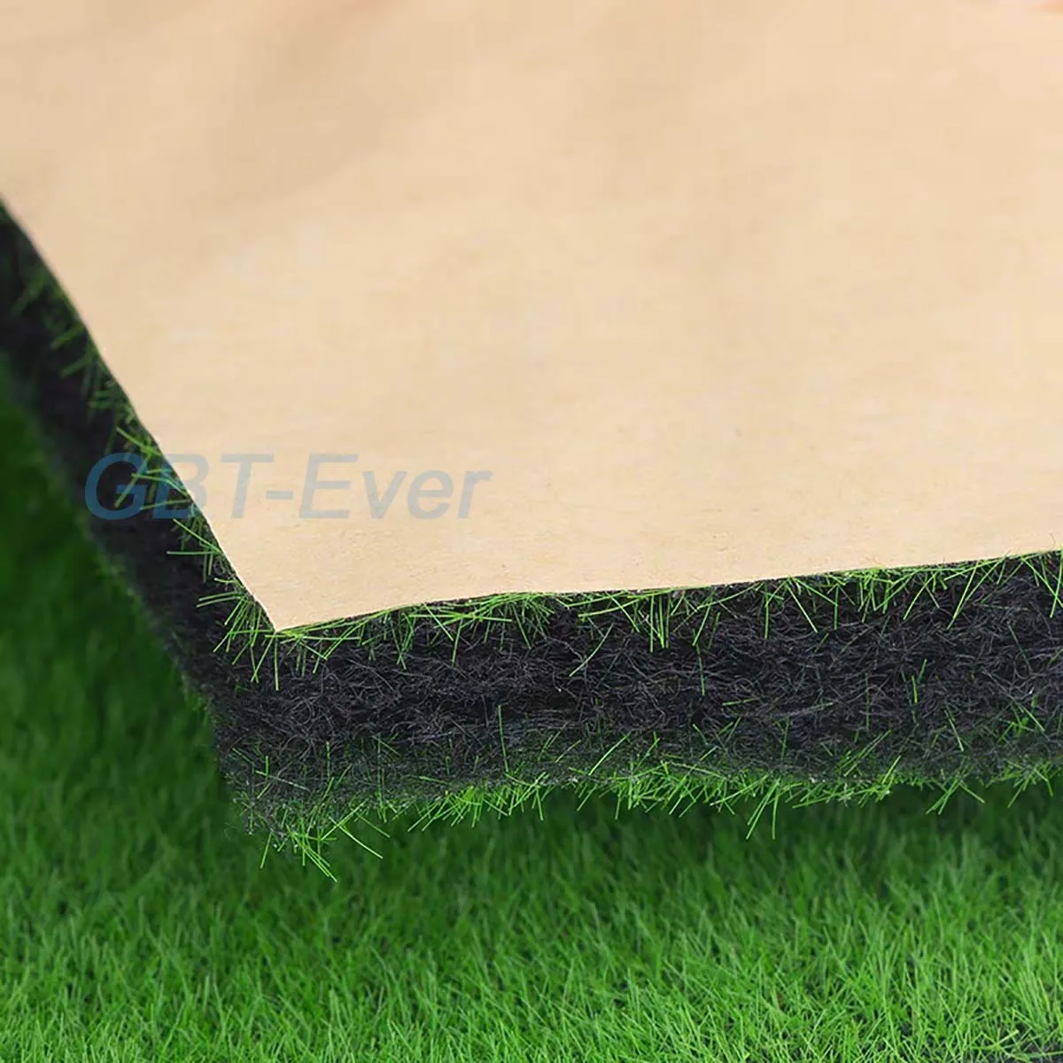 

1Pcs Thin Artificial Lawns Landscape Grass Mat with Adhesive Backing Model Lawn for Sand Table Architectural Model Materials