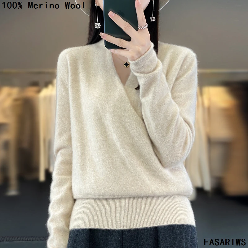 

New Arrivals Luxury Cardigans For Woman Long Sleeve Knitted Jumpers 100% Australian Wool Is Soft And Comfortable Fashion Trends