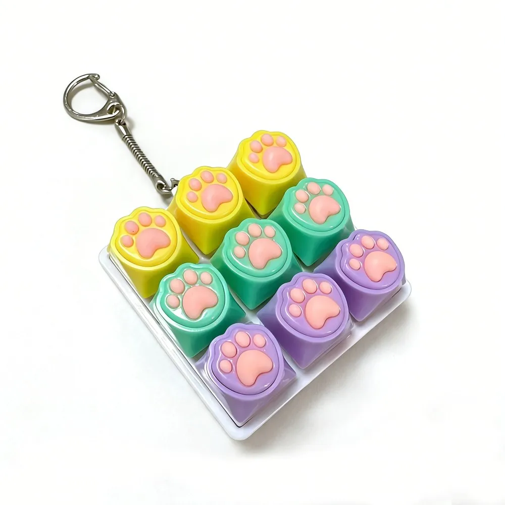 Cute Cat Claw Keychain, DIY Keyboard Accessory