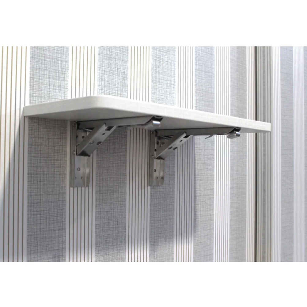 

2pcs Stainless Steel Wall Shelf Brackets 10 Inch Triangle Support For Floating Shelves Storage Display Decor Shelf Bracket Wall