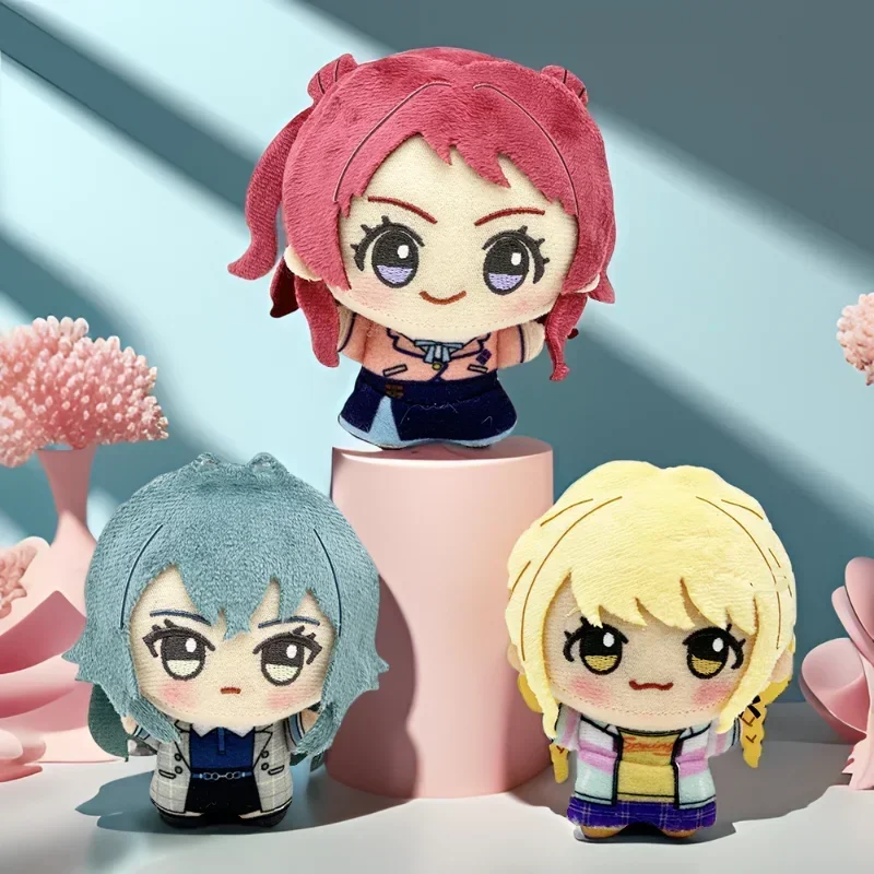 

Anime Gakuen IDOLM Plush Pendant Toys Saki Hanami Temari Tsukimura Kotone Fujita Girls Stuffed Dolls Decoration Plushies Gifts