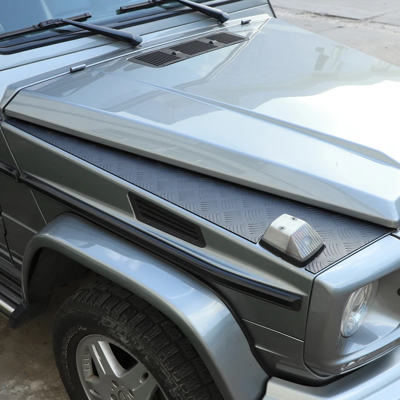 For Mercedes-Benz G-Class W463 2004-2018 Aluminum Alloy Car Front Hood Side Panel Scratch-Resistant Protection Panel Trim Cover view 6