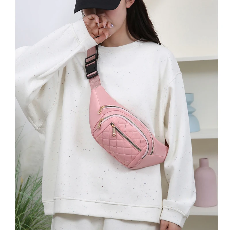 حقيبة صدر عصرية بحزمة مراوح من النايلون وحقائب حزام مقاومة للماء وحقيبة كروس مصممة للسفر في المهرجانات في الشوارع