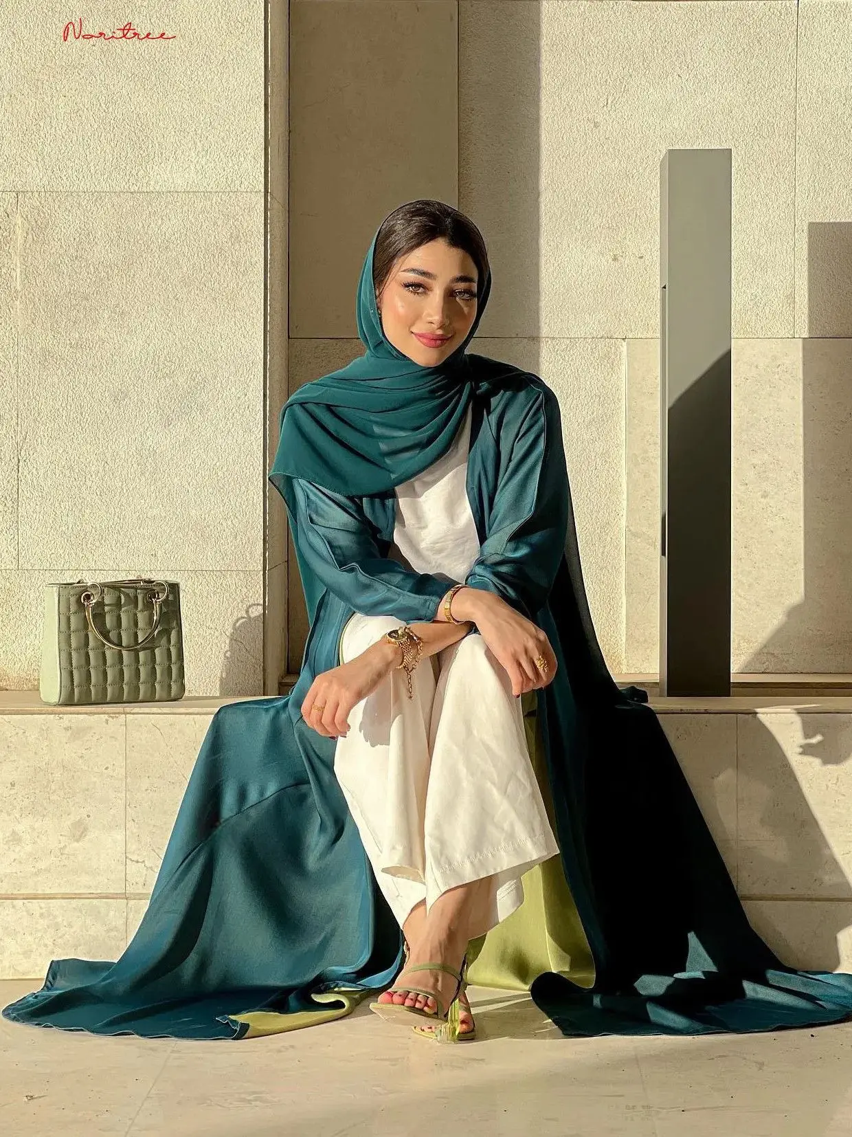 Ramadan Eid Fashion otworzył Kimono muzułmański Abayas szata Musulmane Abaya kardigan muzułmański arabski nabożeństwo odzież Wy1730