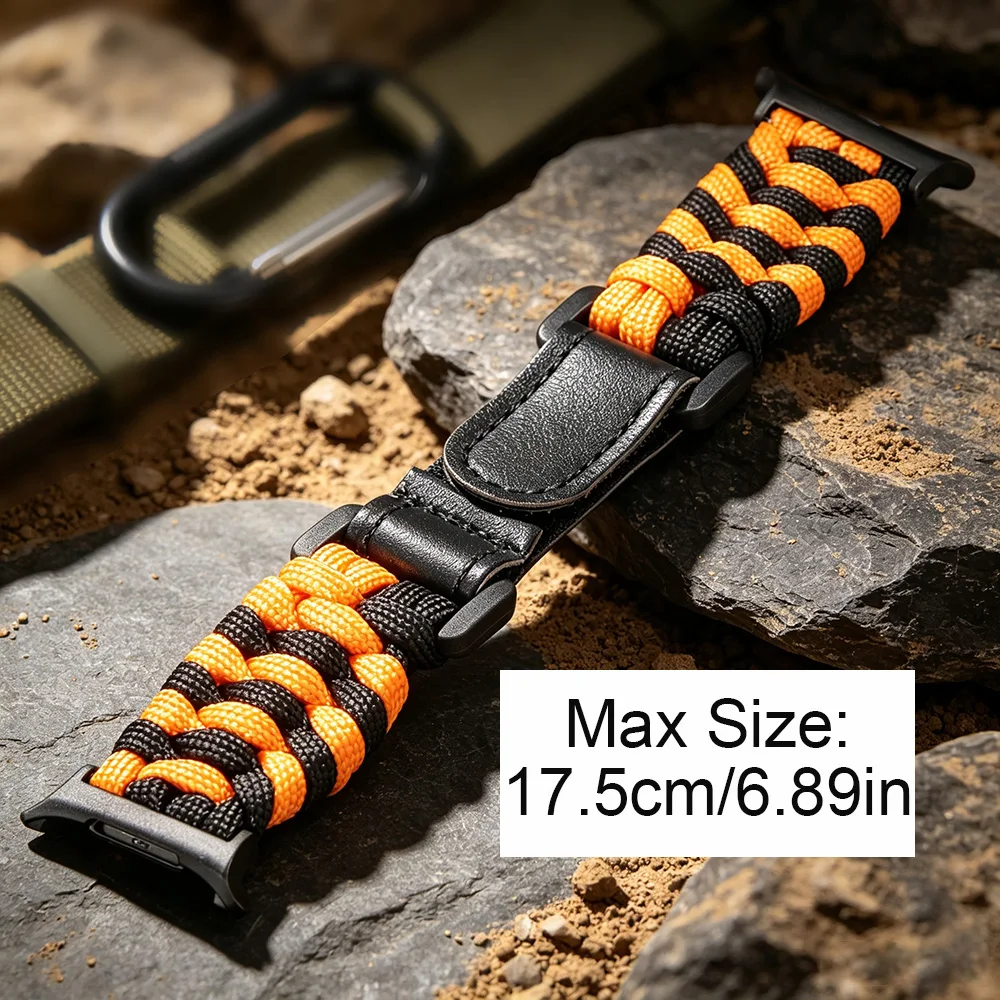 Two Color Outdoor Strap For Samsung Galaxy Watch 8 9 Classic Ultra Sports Nylon Rope Bracelet Galaxy 8 9 40/44mm 46mm 47MM Band