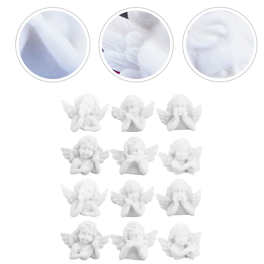 Angel Cherub Ornaments DIY Accessories Resin Crafts for Miniature Figurines Guardian Gifts Decor