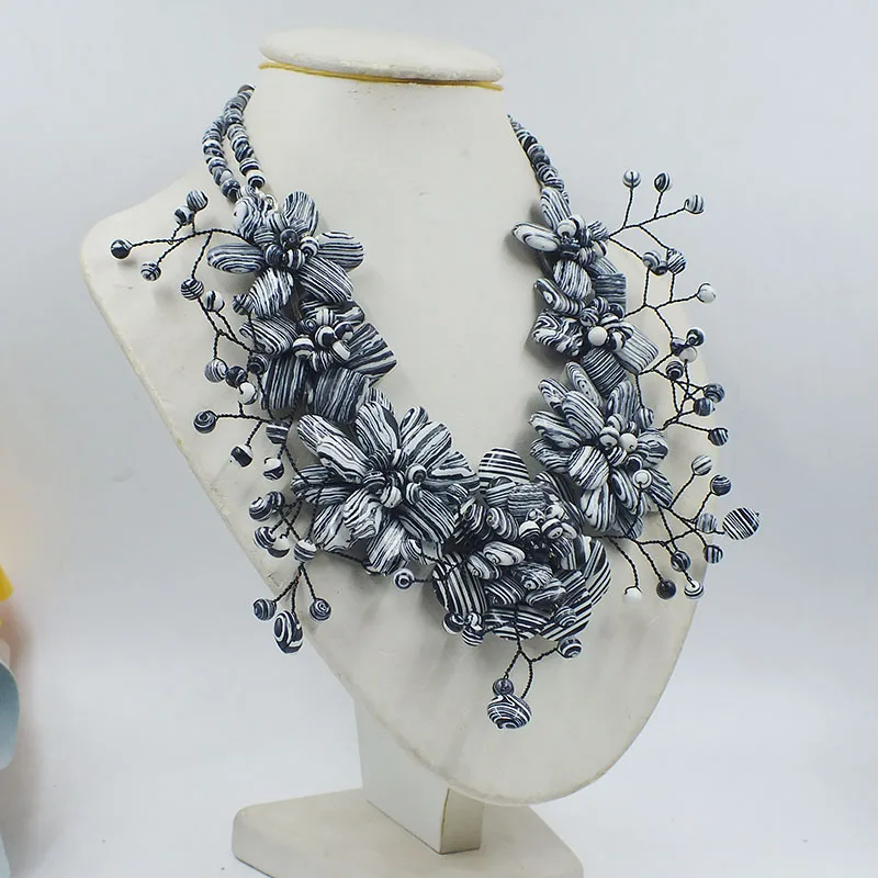 brand new. Natural semi precious stone woven flower necklace. Charming Women's Classic Jewelry  20